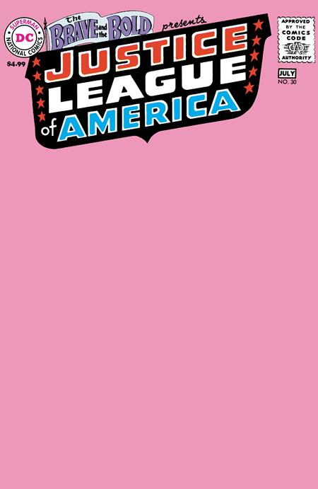 BRAVE AND THE BOLD #30 FACSIMILE EDITION CVR C BLANK VAR DC Comics Gardner Fox Mike Sekowsky, Bernard Sachs Blank PREORDER