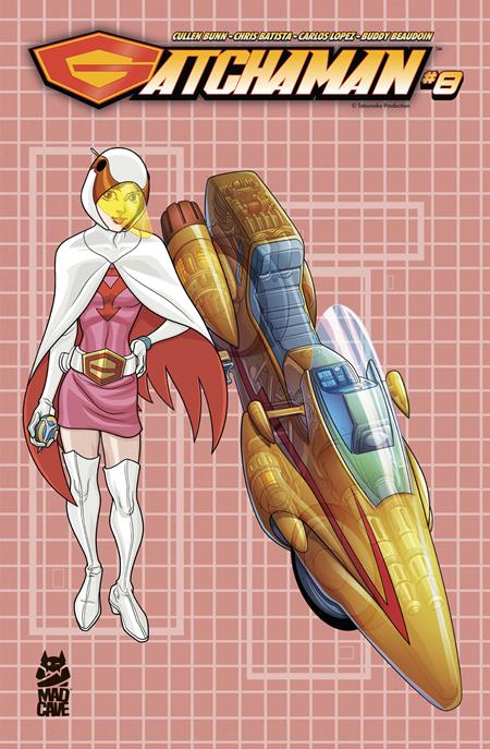 GATCHAMAN #8 CVR B CHRIS BATISTA BLUEPRINT JUN AND G-3 VAR Mad Cave Studios Cullen Bunn Chris Batista Chris Batista PREORDER