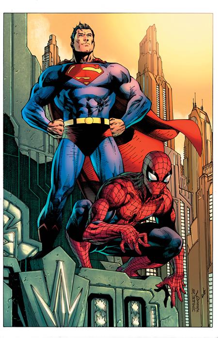 DC MARVEL SUPERMAN SPIDER-MAN #1 (ONE SHOT) CVR B JIM LEE CARD STOCK VAR DC Comics Various Various Jim Lee PREORDER