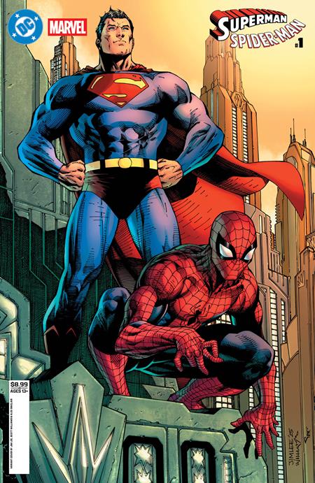 DC MARVEL SUPERMAN SPIDER-MAN #1 (ONE SHOT) CVR B JIM LEE CARD STOCK VAR DC Comics Various Various Jim Lee PREORDER