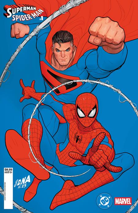 DC MARVEL SUPERMAN SPIDER-MAN #1 (ONE SHOT) CVR Q DAVID NAKAYAMA KINGDOM COME SUPERMAN & SPIDER-MAN CARD STOCK VAR DC Comics Various Various David Nakayama PREORDER
