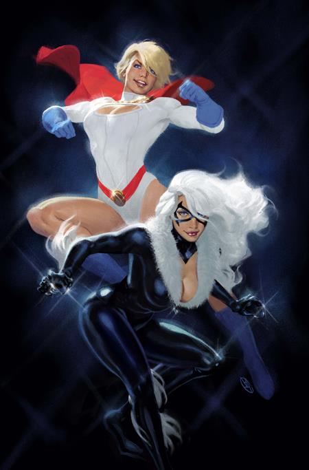 DC MARVEL SUPERMAN SPIDER-MAN #1 (ONE SHOT) CVR V DAVID TALASKI POWER GIRL & BLACK CAT CARD STOCK VAR DC Comics Various Various David Talaski PREORDER