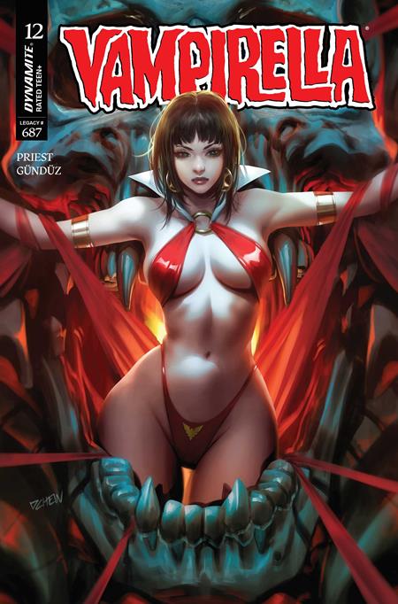 VAMPIRELLA #12 CVR B DERRICK CHEW VAR DYNAMITE Entertainment Christopher Priest Ergun Gunduz Derrick Chew PREORDER