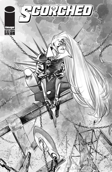 The Scorched 51 Comic Ig Guara B&W Variant Image Comics 2026