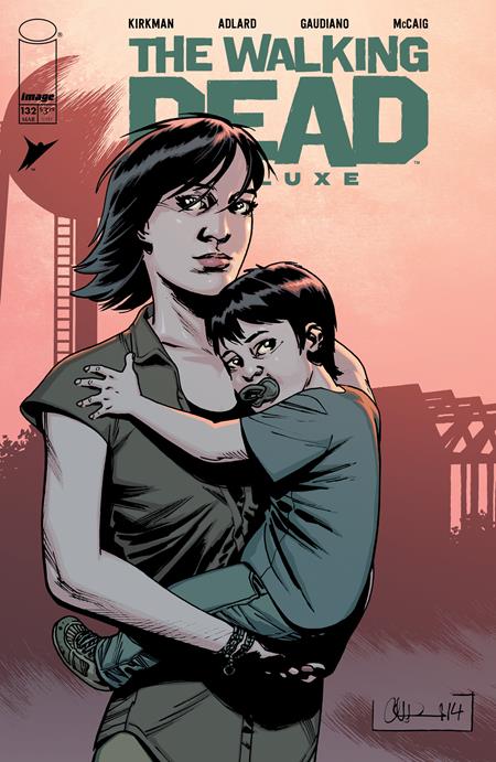 WALKING DEAD DELUXE #132 CVR B CHARLIE ADLARD & MAVE MCCAIG VAR (MR) Image Comics Robert Kirkman Charlie Adlard, Stefano Gaudiano, Dave McCaig Charlie Adlard, Mave McCaig PREORDER