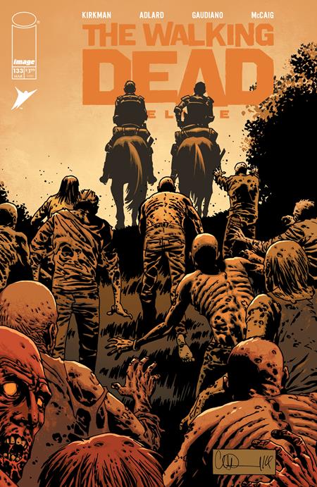 WALKING DEAD DELUXE #133 CVR B CHARLIE ADLARD & MAVE MCCAIG VAR (MR) Image Comics Robert Kirkman Charlie Adlard, Stefano Gaudiano, Dave McCaig Charlie Adlard, Mave McCaig PREORDER