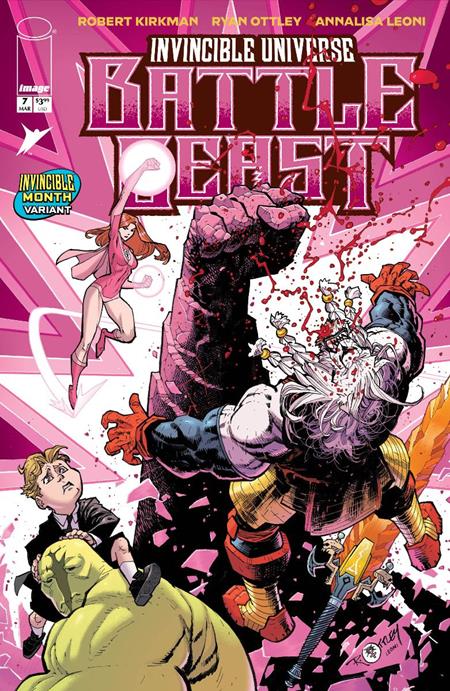 INVINCIBLE UNIVERSE BATTLE BEAST #7 CVR H RYAN OTTLEY & ANNALISA LEONI INVINCIBLE TEAM UP VAR Image Comics Robert Kirkman Ryan Ottley, Annalisa Leoni Ryan Ottley, Annalisa Leoni PREORDER