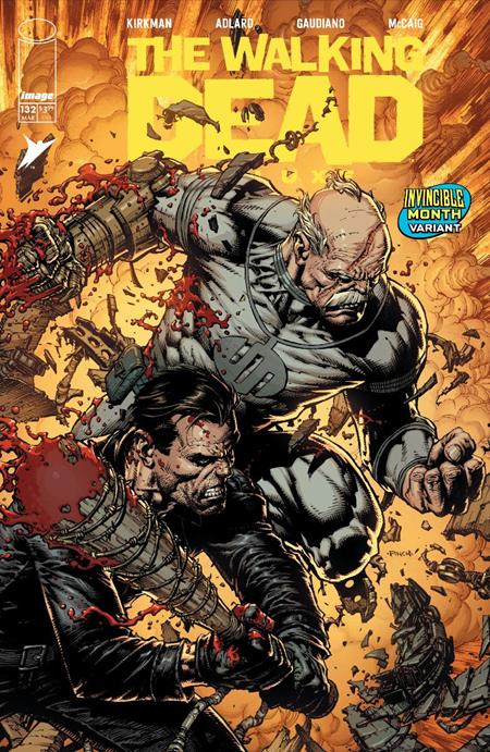 WALKING DEAD DELUXE #132 CVR F DAVID FINCH & DAVE MCCAIG INVINCIBLE TEAM UP VAR (MR) Image Comics Robert Kirkman Charlie Adlard, Stefano Gaudiano, Dave McCaig David Finch, Dave McCaig PREORDER