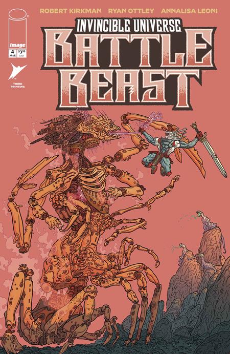 Invincible Universe: Battle Beast 4 Comic 3rd Printing Geof Darrow Image Comics 2026
