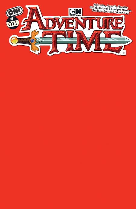 Adventure Time (Oni Press) 11 Comic Blank Red Variant Oni Press 2026
