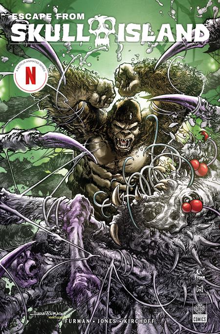 ESCAPE FROM SKULL ISLAND #3 CVR A HARVEY TOLIBAO Titan Comics Simon Furman Christopher Jones Harvey Tolibao PREORDER