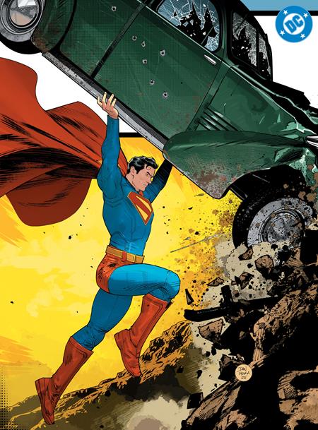 SUPERMAN DAY 2025 - ACTION COMICS #1 GOLDEN AGE SIZED FACSIMILE EDITION CVR B DAN MORA HOMAGE CARD STOCK VAR DC Comics Various Various Dan Mora PREORDER