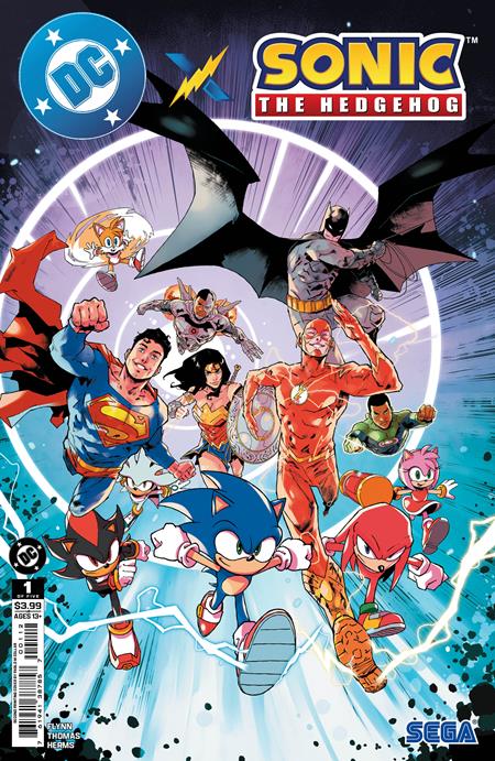 DC X SONIC THE HEDGEHOG #1 (OF 5) Second Printing Cvr A Pablo M Collar DC Comics Ian Flynn Adam Bryce Thomas Pablo M. Collar PREORDER