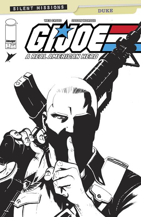GI JOE A REAL AMERICAN HERO DUKE #1 (ONE SHOT) CVR C INC 1:10 WES CRAIG B&W VAR Image Comics Wes Craig Wes Craig, Jason Wordie Wes Craig PREORDER