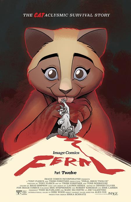 FERAL #12 CVR B TONY FLEECS & TRISH FORSTNER VAR Image Comics Tony Fleecs Trish Forstner, Tone Rodriguez, Brad Simpson Tony Fleecs, Trish Forstner PREORDER