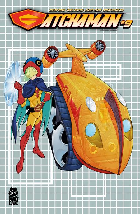 GATCHAMAN #9 CVR B CHRIS BATISTA BLUEPRINT JINPEI AND G-4 VAR Mad Cave Studios Cullen Bunn Chris Batista Chris Batista PREORDER