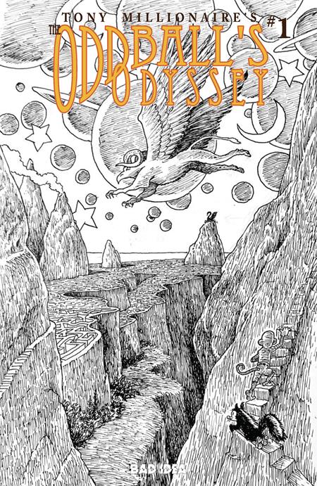 ODDBALLS ODYSSEY #1 (ONE-SHOT) CVR F INC 1:20 TONY MILLIONAIRE BLACK & WHITE VAR BAD IDEA Tony Millionaire Tony Millionaire Jim Campbell Tony Millionaire PREORDER