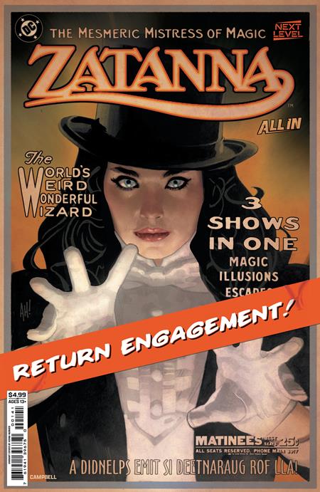 Zatanna, Vol. 4 1 Comic Adam Hughes Variant DC Comics 2026