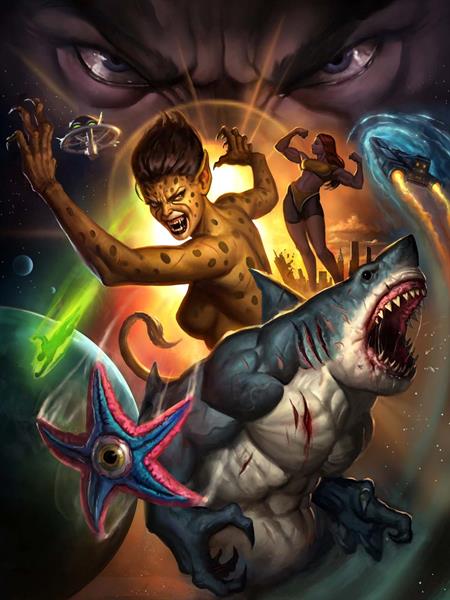 JUSTICE LEAGUE UNLIMITED #18 CVR E AARON BARTLING THINGS TO COME CARD STOCK VAR (DC K.O.) DC Comics Mark Waid Clayton Henry Aaron Bartling PREORDER