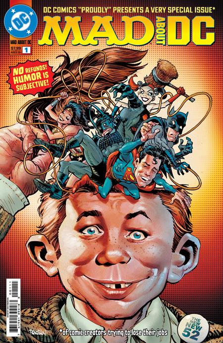 MAD ABOUT DC #1 (ONE SHOT) CVR A DAN PANOSIAN DC Comics The Usual Gang Of Comic Book Creators Who Needed The Extra Money The Usual Gang Of Comic Book Creators Who Needed The Extra Money Dan Panosian PREORDER