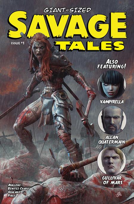 GIANT SIZED SAVAGE TALES (ONE SHOT) CVR A BJORN BARENDS RED SONJA DYNAMITE Entertainment David Avallone Mariano Benitez-Chapo, Pasquale Qualano, Sebastian Piriz Bjorn Barends PREORDER