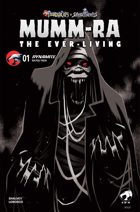 MUMMRA THE EVERLIVING #1 CVR K INC 1:20 JOHN AMOR B&W VAR DYNAMITE Entertainment Declan Shalvey Rapha Lobosco John Amor PREORDER