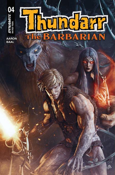 THUNDARR THE BARBARIAN #4 CVR C BJORN BARENDS VAR DYNAMITE Entertainment Jason Aaron Kewber Baal Bjorn Barends PREORDER