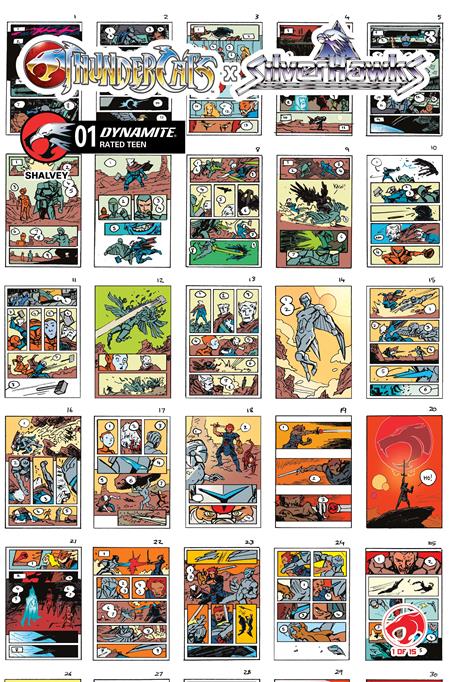 Thundercats X Silverhawks 1 Comic Declan Shalvey Incentive Layouts Variant (1:10) Dynamite Entertainment 2026