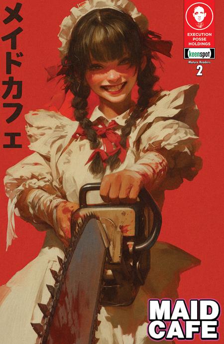 MAID CAFE #2 CVR A TODD SKULL Ex Posse Holdings Aimee DeLong, Kazue Watanabe Remy Eisu Mokhtar Todd Skull PREORDER