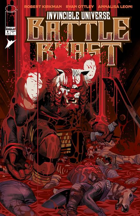 INVINCIBLE UNIVERSE BATTLE BEAST #8 CVR F INC 1:100 LORENZO DE FELICI VAR Image Comics Robert Kirkman Ryan Ottley, Annalisa Leoni Lorenzo De Felici PREORDER