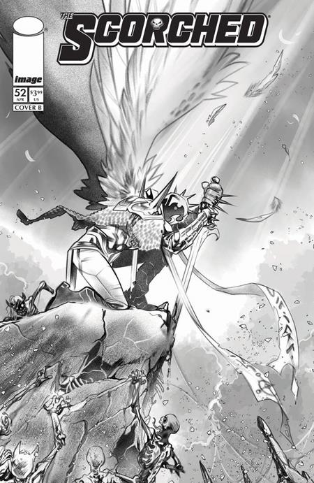 SPAWN SCORCHED #52 CVR B IG GUARA B&W VAR Image Comics Todd McFarlane Stephen Segovia Ig Guara PREORDER