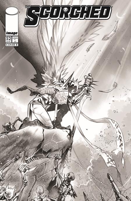 The Scorched 52 Comic Ig Guara B&W Variant Image Comics 2026