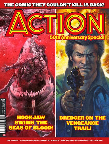 ACTION 50TH ANNIVERSARY SPECIAL (MR) Rebellion Publishing Garth Ennis, Steve White, Rob Williams Patrick Goddard, John Higgins, Staz Johnson, Mike Dorey Steve White, John Higgins PREORDER