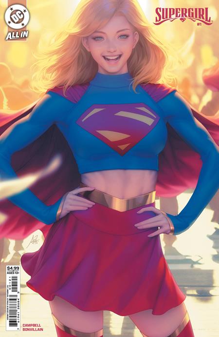 SUPERGIRL #1 CVR B STANLEY ARTGERM LAU CARD STOCK VAR DC Comics Sophie Campbell Sophie Campbell Stanley Artgerm Lau PREORDER