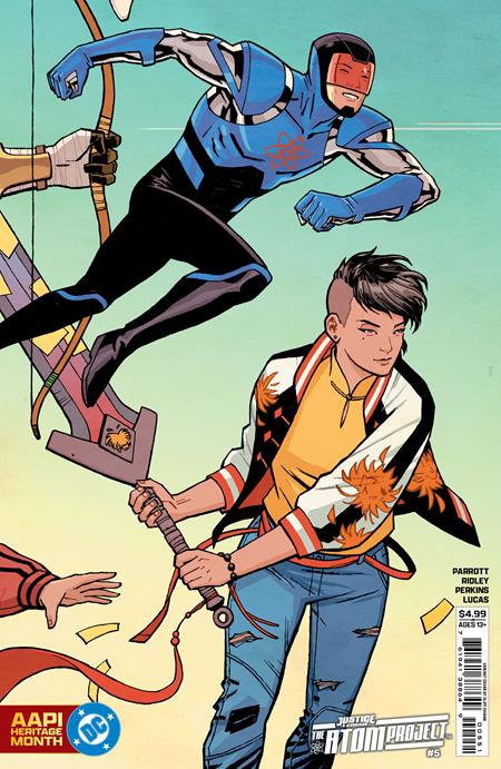JUSTICE LEAGUE THE ATOM PROJECT #5 (OF 6) CVR D CLIFF CHIANG AAPI HERITAGE MONTH CONNECTING CARD STOCK VAR DC Comics Ryan Parrott, John Ridley Mike Perkins Cliff Chiang PREORDER