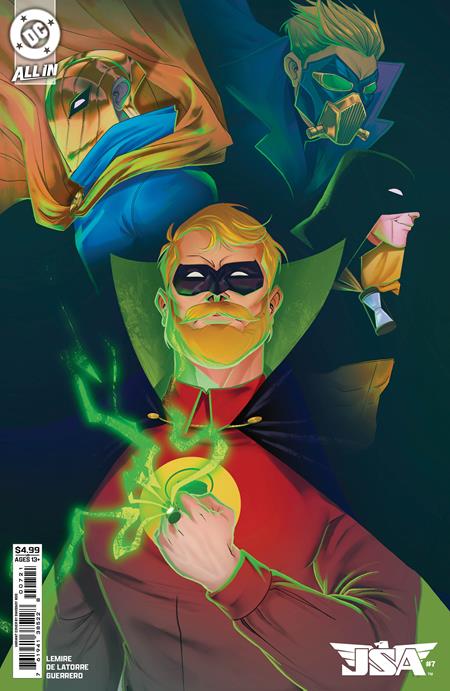 JSA #7 CVR B SWEENEY BOO CARD STOCK VAR DC Comics Jeff Lemire Rafael De Latorre Sweeney Boo PREORDER
