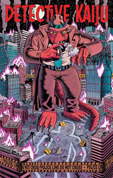 DETECTIVE KAIJU #1 (OF 4) CVR B JAKE SMITH VAR Massive Publishing Michael Calero Kit Wallis Jake Smith PREORDER