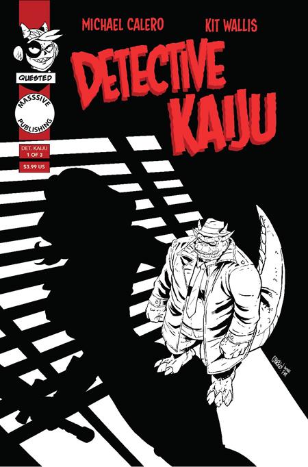 DETECTIVE KAIJU #1 (OF 4) CVR C MICHAEL CALERO NOIR HOMAGE VAR Massive Publishing Michael Calero Kit Wallis Michael Calero PREORDER