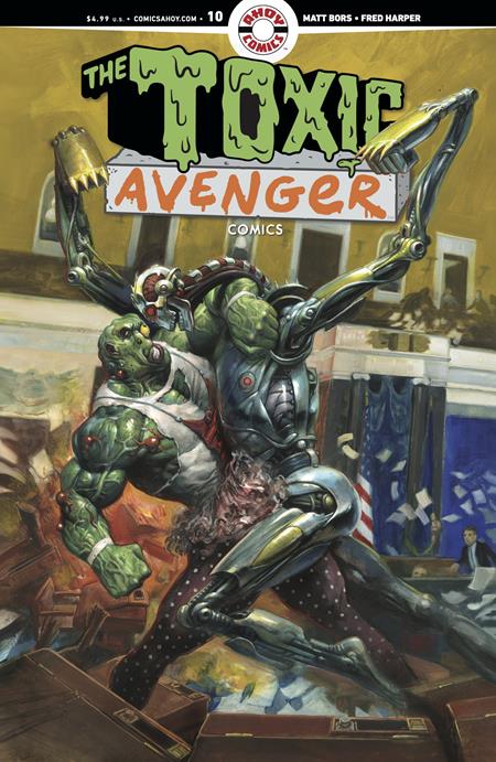 TOXIC AVENGER COMICS #10 CVR A FRED HARPER (MR) Ahoy Matt Bors Fred Harper Fred Harper PREORDER
