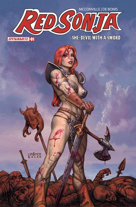 Red Sonja: She-Devil with a Sword 1 Comic Joseph Michael Linsner Variant Dynamite Entertainment 2026