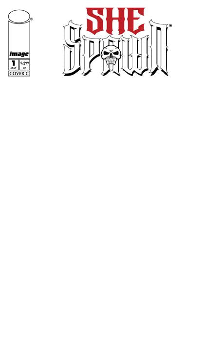 She-Spawn 1 Comic Blank Variant Image Comics 2026
