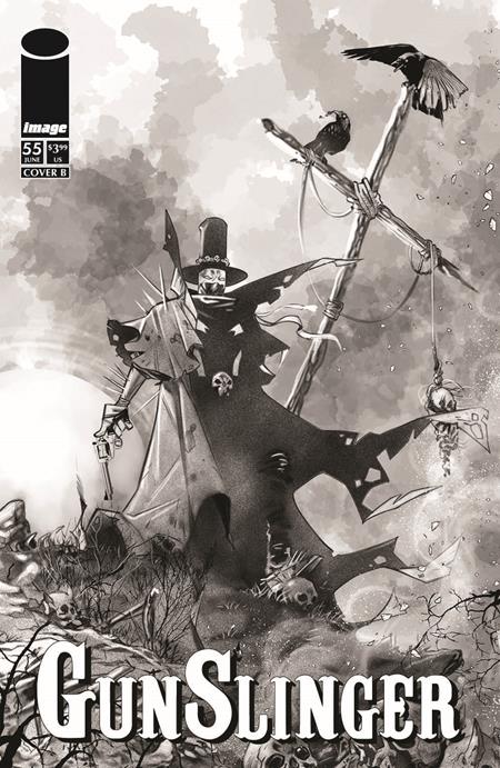Gunslinger Spawn 55 Comic Ig Guara B&w Variant Image Comics 2026