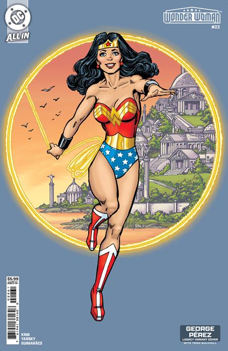 WONDER WOMAN #22 CVR E GEORGE PEREZ LEGACY CARD STOCK VAR DC Comics Tom King Caitlin Yarsky George Perez PREORDER