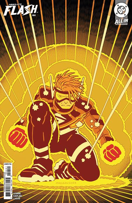 ABSOLUTE FLASH #4 CVR D INC 1:25 ANDREW MACLEAN CARD STOCK VAR DC Comics Jeff Lemire AL Kaplan Andrew MacLean PREORDER