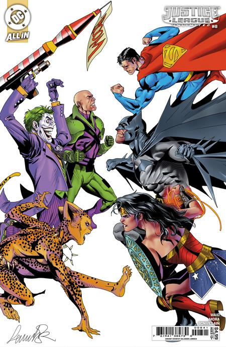 JUSTICE LEAGUE UNLIMITED #8 CVR D SALVADOR LARROCA CARD STOCK VAR (WE ARE YESTERDAY) DC Comics Mark Waid Travis Moore Salvador Larroca PREORDER