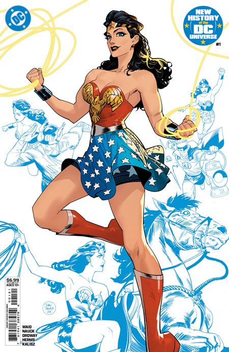 NEW HISTORY OF THE DC UNIVERSE #1 (OF 4) CVR B DAN MORA CARD STOCK VAR DC Comics Mark Waid Jerry Ordway, Todd Nauck Dan Mora PREORDER