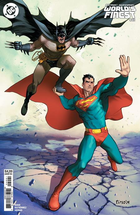 BATMAN SUPERMAN WORLDS FINEST #40 CVR B TIRSO CONS CARD STOCK VAR DC Comics Mark Waid Adrian Gutierrez Tirso Cons PREORDER