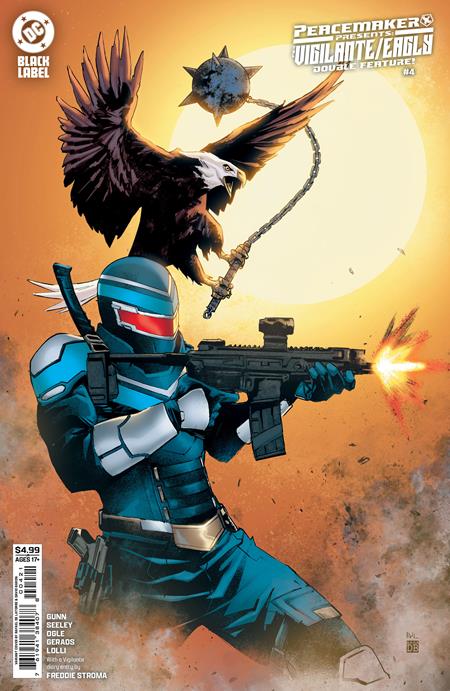 PEACEMAKER PRESENTS THE VIGILANTE EAGLY DOUBLE FEATURE #4 (OF 5) CVR C RAFAEL DE LATORRE CARD STOCK VAR (MR) DC Comics James Gunn, Tim Seeley, Rex Ogle Mitch Gerads, Matteo Lolli, Freddie Stroma Rafael Albuquerque PREORDER