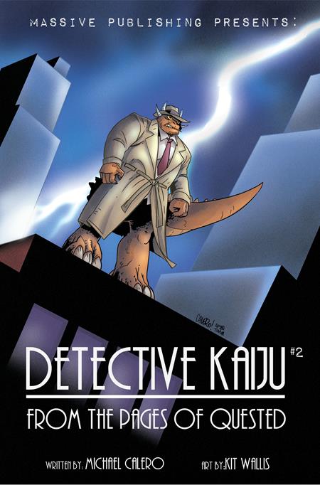 Detective Kaiju 2 Comic Michael Calero Variant Massive 2025