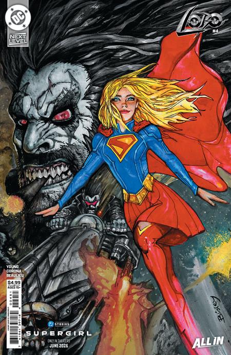 LOBO #4 CVR E SIMON BISLEY SUPERGIRL MOVIE CARD STOCK VAR DC Comics Skottie Young Jorge Corona Simon Bisley PREORDER